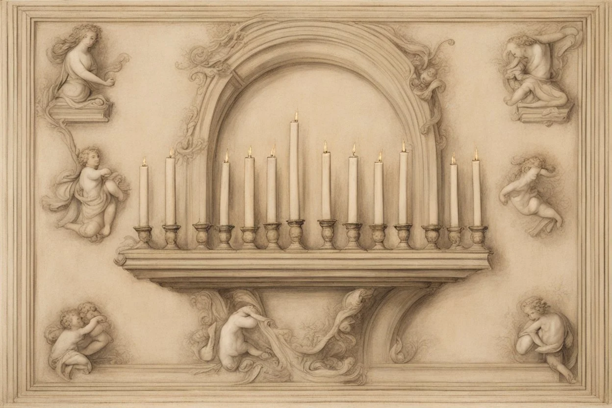 menorah by Andrea del sarto