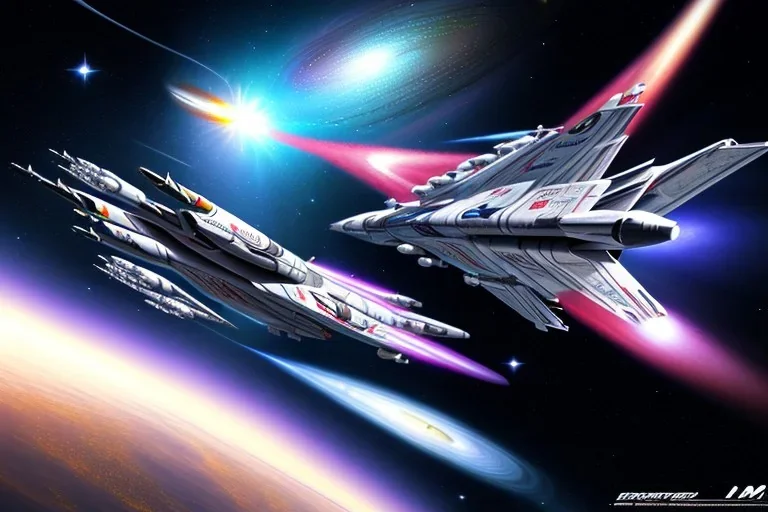 jet fighter satellite galaxy