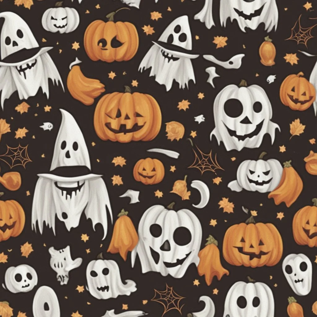 Halloween seamless pattern