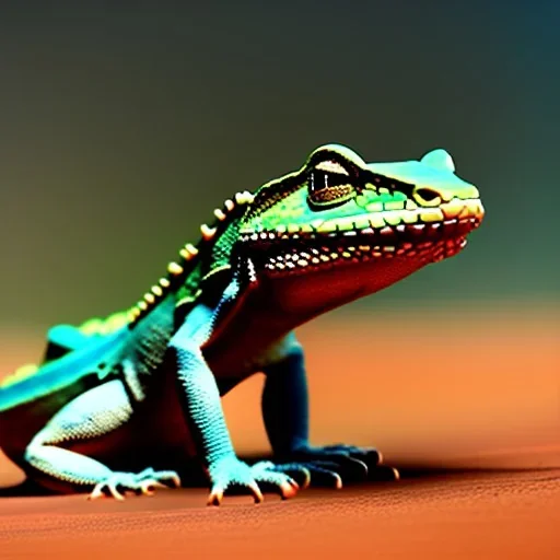 Lizards playing baseball