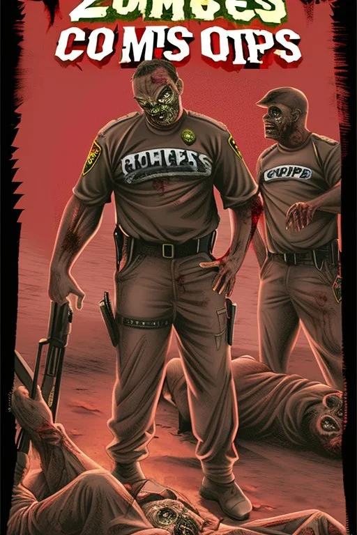 zombie cops entrails blood