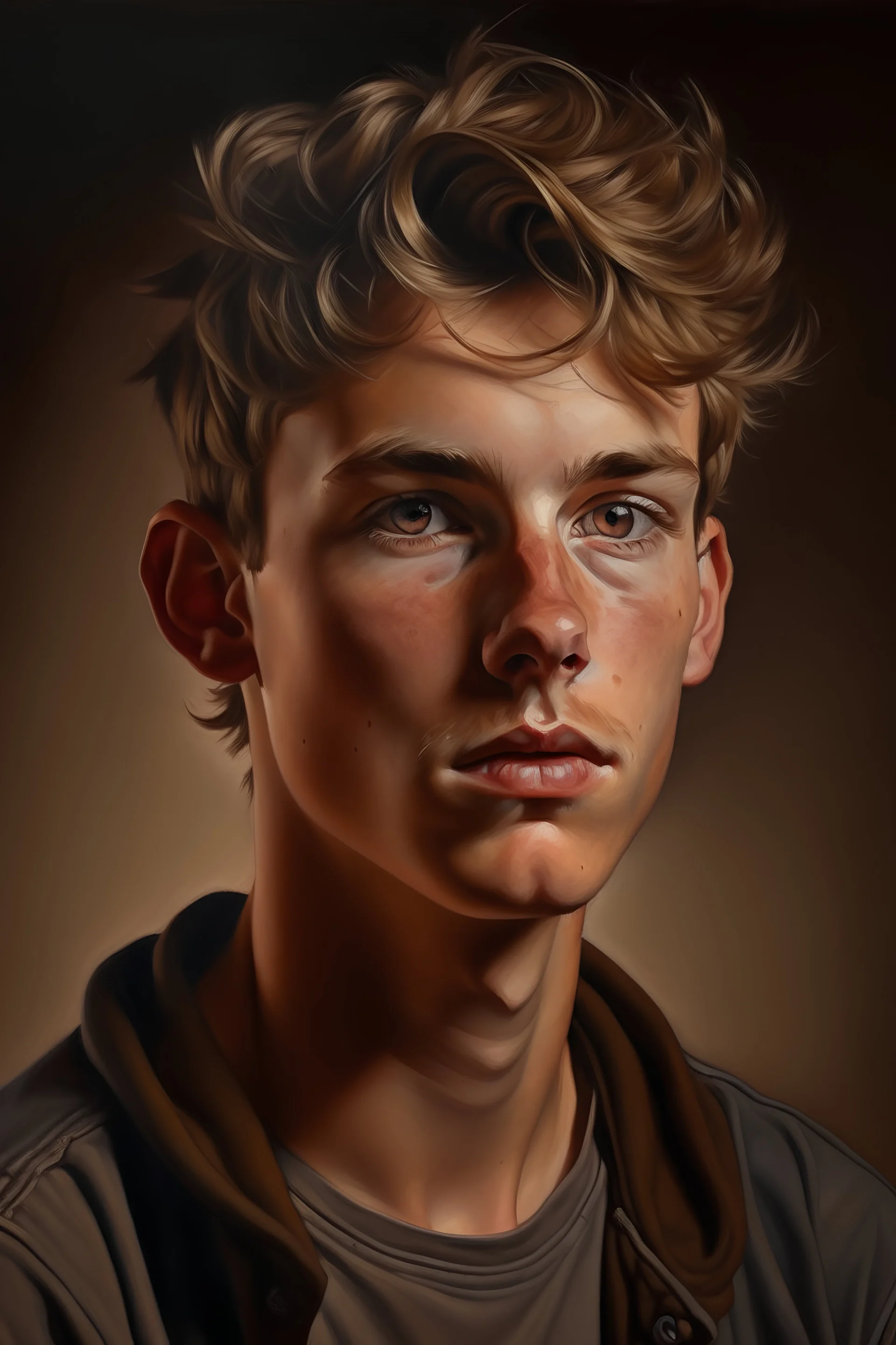 realistic portrait of brahm stokers young adultJohnathon harker