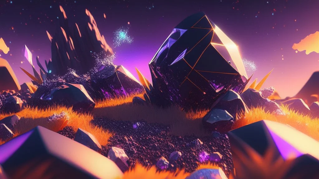 black orange crystal cosmic and galactic ambiance hill field Park sunny sky stars night surreal, full of details, smooth, bright sunshine，soft light atmosphere, light effect，vaporwave colorful, concept art, smooth, extremely sharp detail, finely tuned detail, ultra high definition, 8 k, unreal engine 5, ultra sharp focus white and violet landsacape with multicolored crystals falling from the sky, full of details, smooth, bright sunshine，soft light atmosphere, light effect，vaporwave