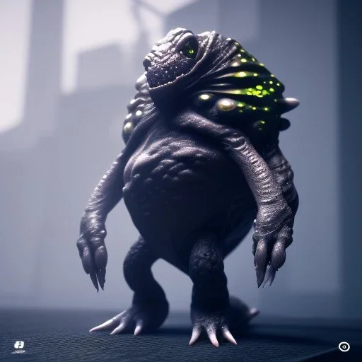 Cute fluid ink creature, big black eyes, unreal engine 5, 8k resolution, photorealistic, ultra detailed