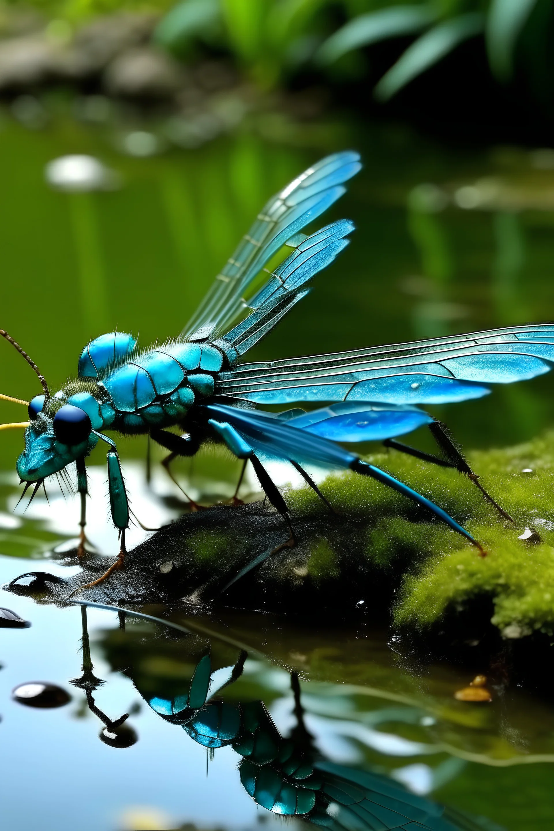 i do look water dragon fly