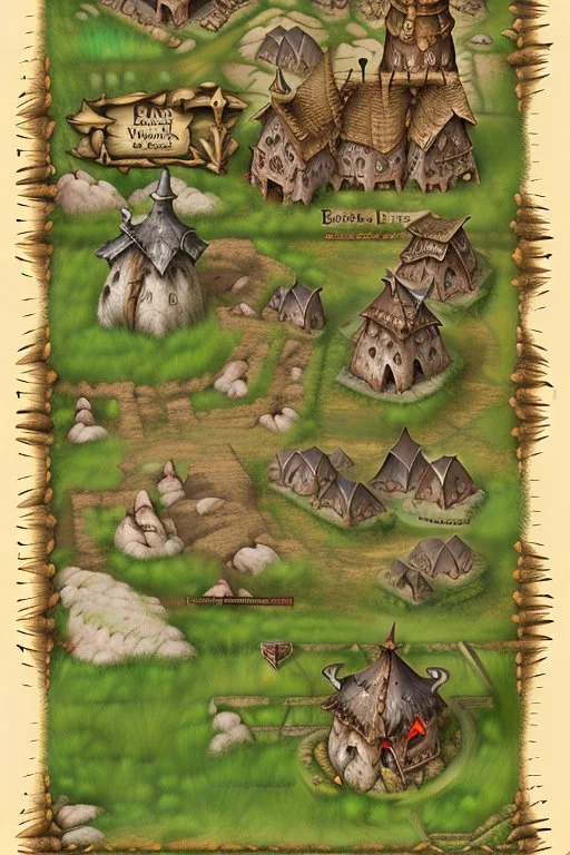 dnd map of berserkers village red grass