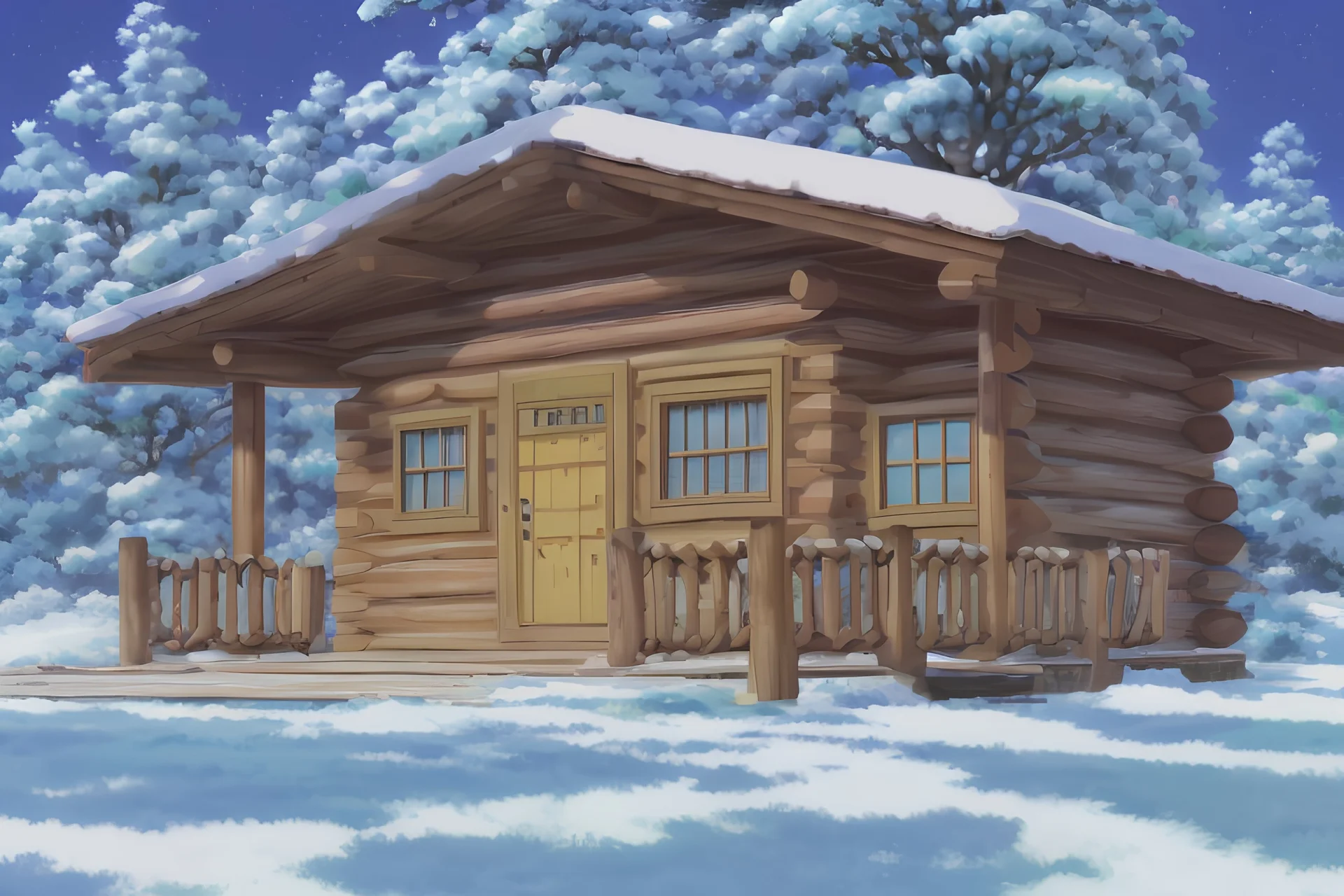 Snow house cabin