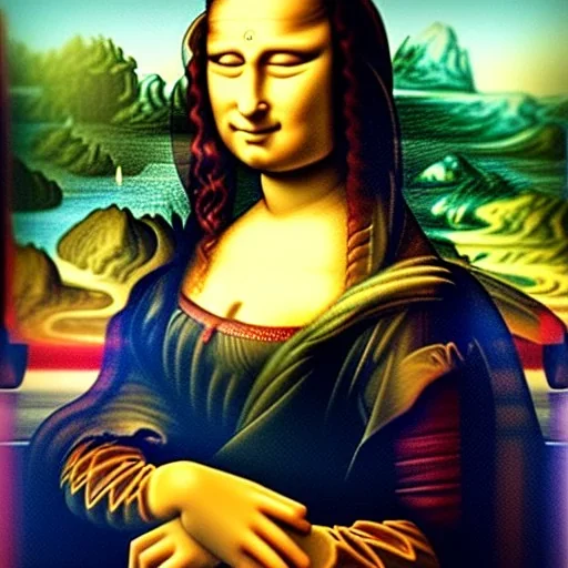 Mona lisa with glasses