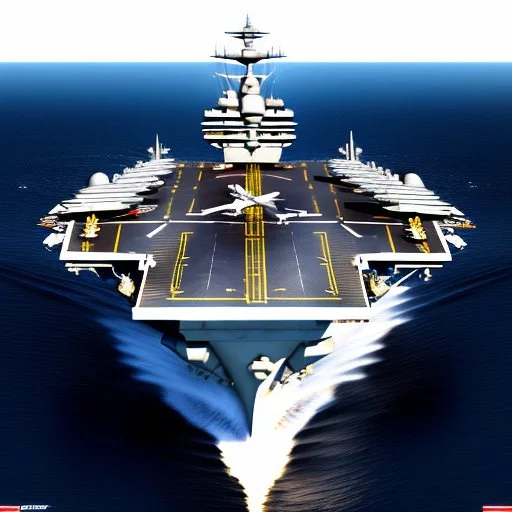 aircraft carrier view from above