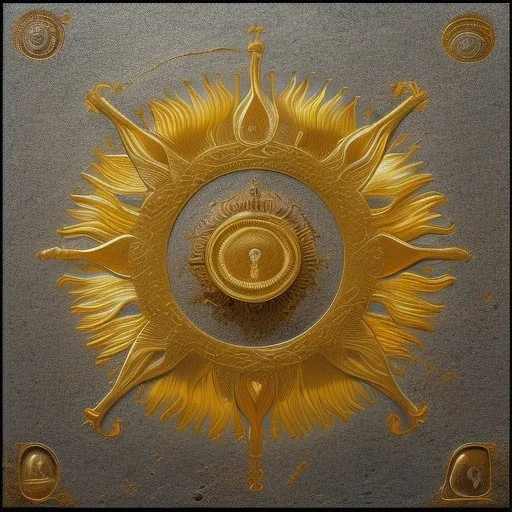 sun symbol, roman art