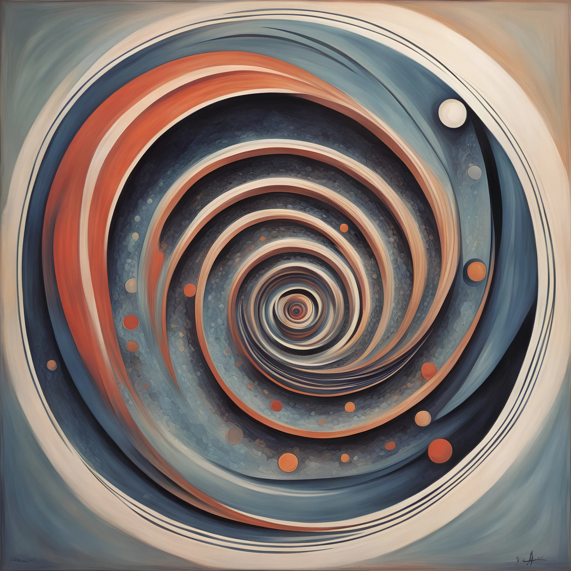 Spirgal in AQUAting post modernism art style