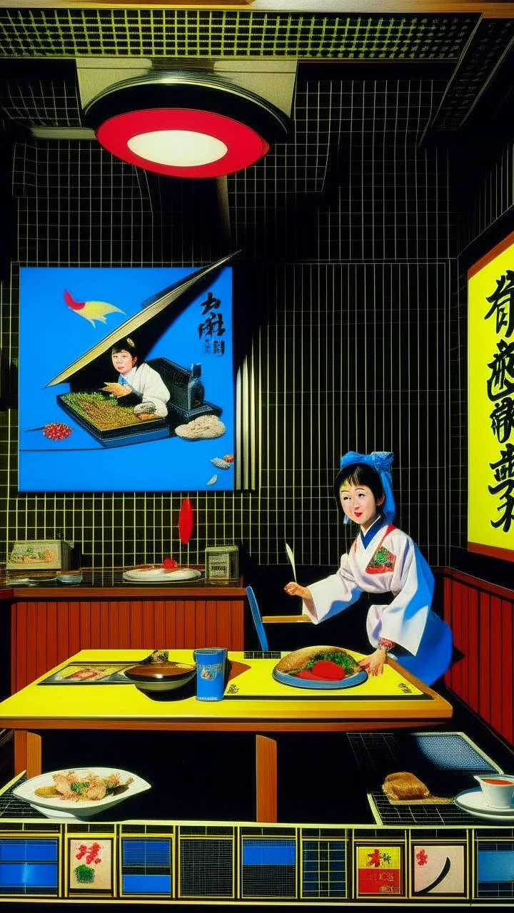 Japanese hotel Restaurant 80's Advertisement Odon