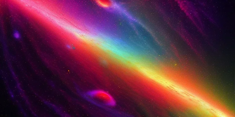 pastel rainbow galaxy dreamscape