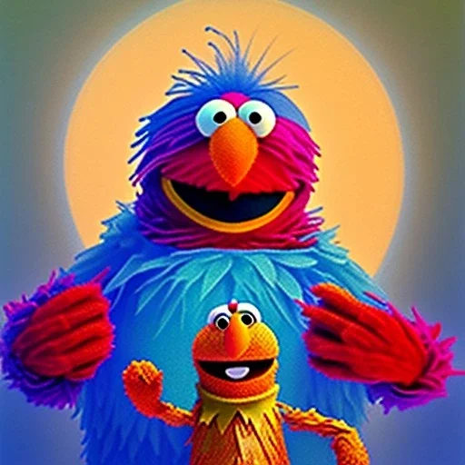 Russian Orthodox Sesame Street, art by Brom