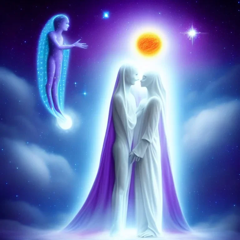 the helpers from beyond the veil, astral realm, cosmic beings of love and light