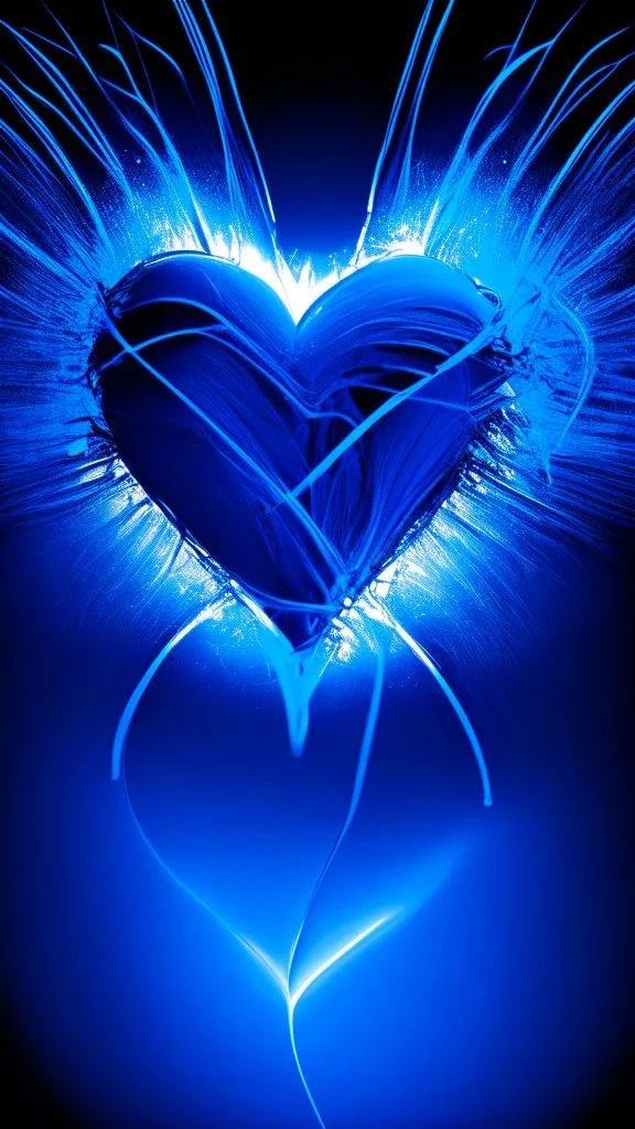 blue heart background