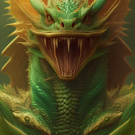 green dragon, dragon portrait, portrair, dragon head, dragon face, big eyes, smile, dragon with fathers, happy, 8k resolution, high-quality, fine-detail, fantasy, incredibly detailed, ultra high resolution, 8k, complex 3d render, cinema 4d