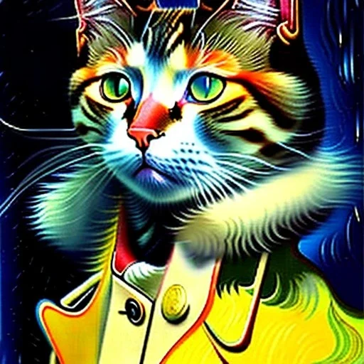 retrato de un gato por Vincent van Gogh