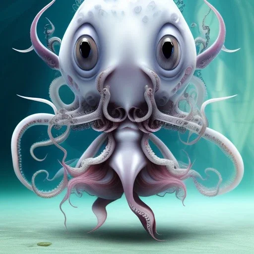  slobber, hair, latex suit, full body, squid, nice, Little Horns leaning pose, octopus,