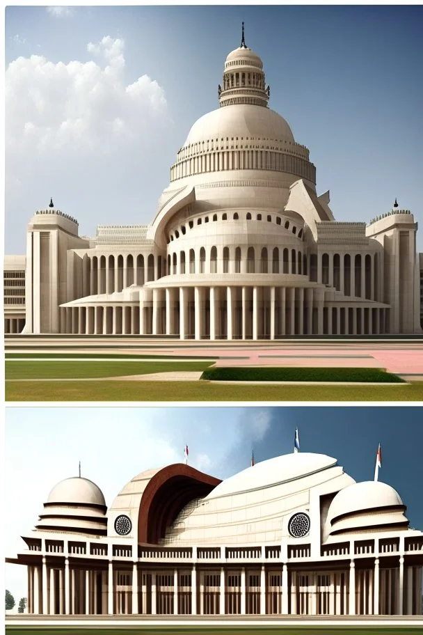 Architectural Designs similar to new parliament building of india