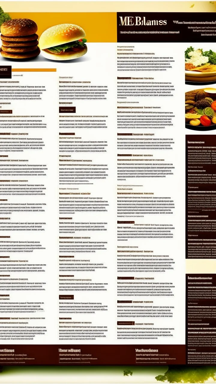 restaurant menu words