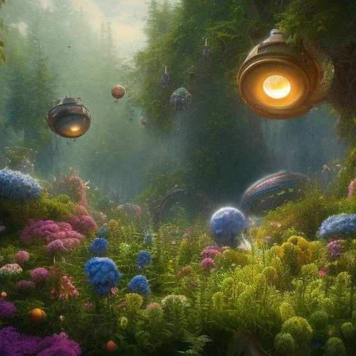 pixar style, volumetric summer garden environment and background, realistic painting of debris ship, looking excited, volumetric lighting, dramatic lighting, detailed digital painting, extreme dense and fine fur, anime, ornate, colour-washed colors, elegant, small minutiae, tiny features, particulars, centered, smooth, sharp focus, renderman gofur render, 8k, uhd, detailed eyes, realistic shaded volumetric lighting, sunlight caustics, backlight, centered camera view