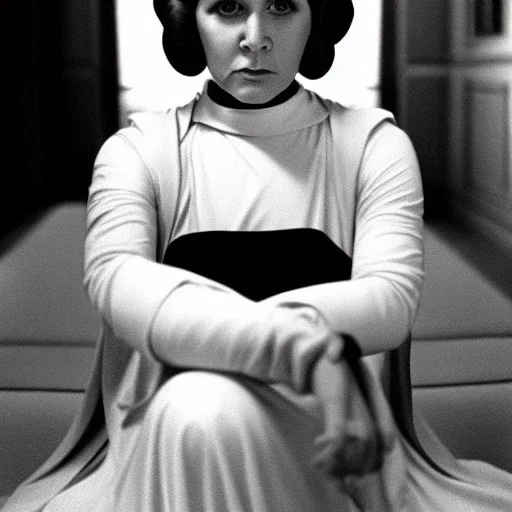 carrie fisher as princess leia by alfred eisenstaedt