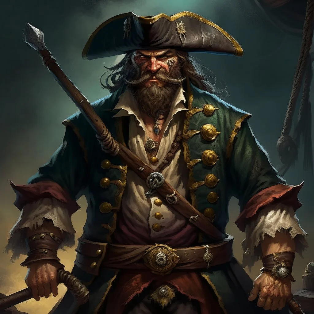 Pirate crewman dnd digital art