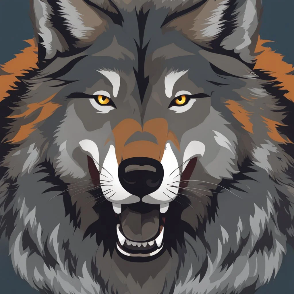 Wolf mutante arte digital 8k