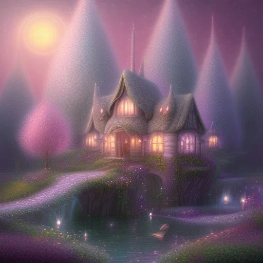 house of fairies like a dream within a dream within a dream pastel colors