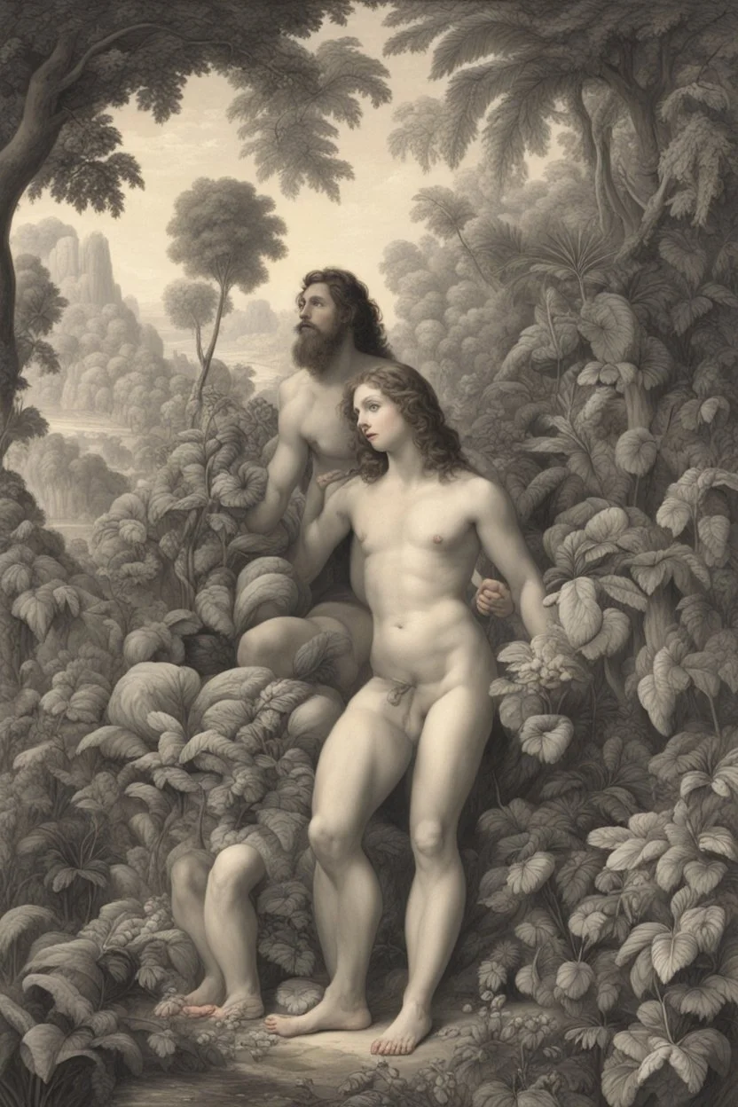 adam and eve in the garden of eden