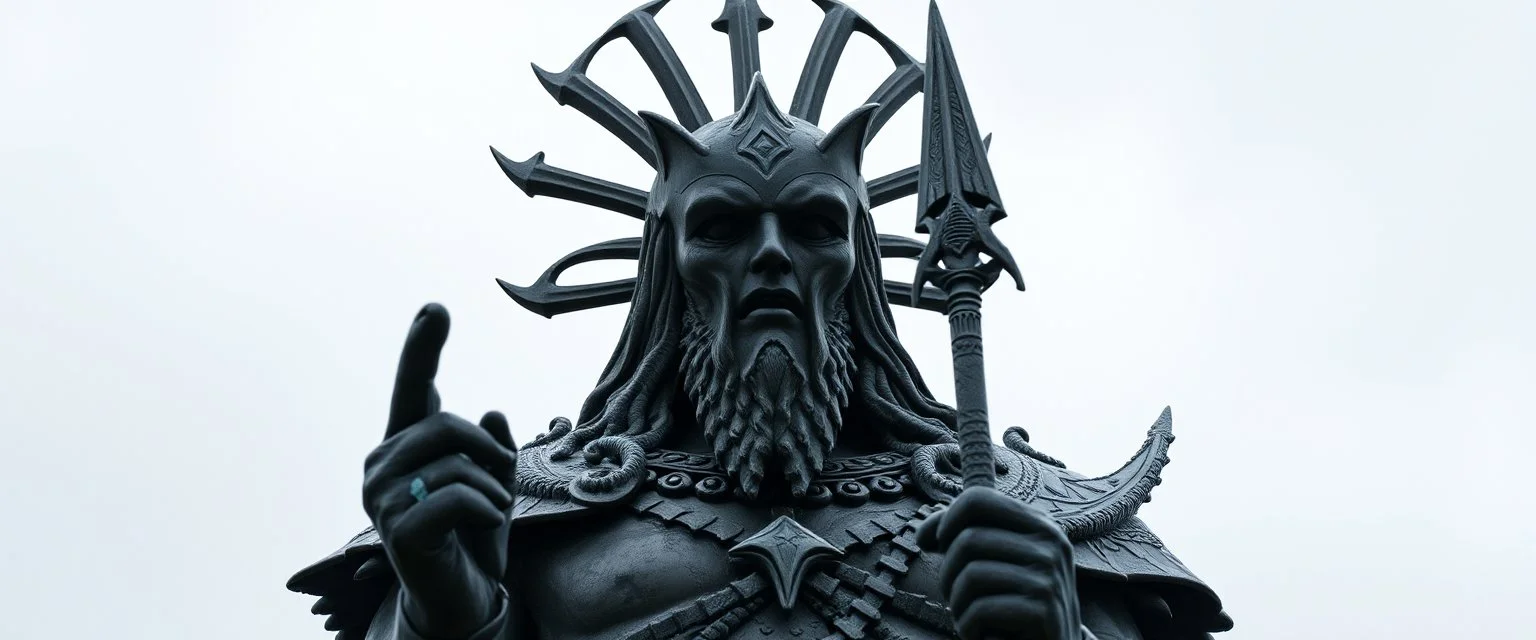 what sauron actually looks like as a statue