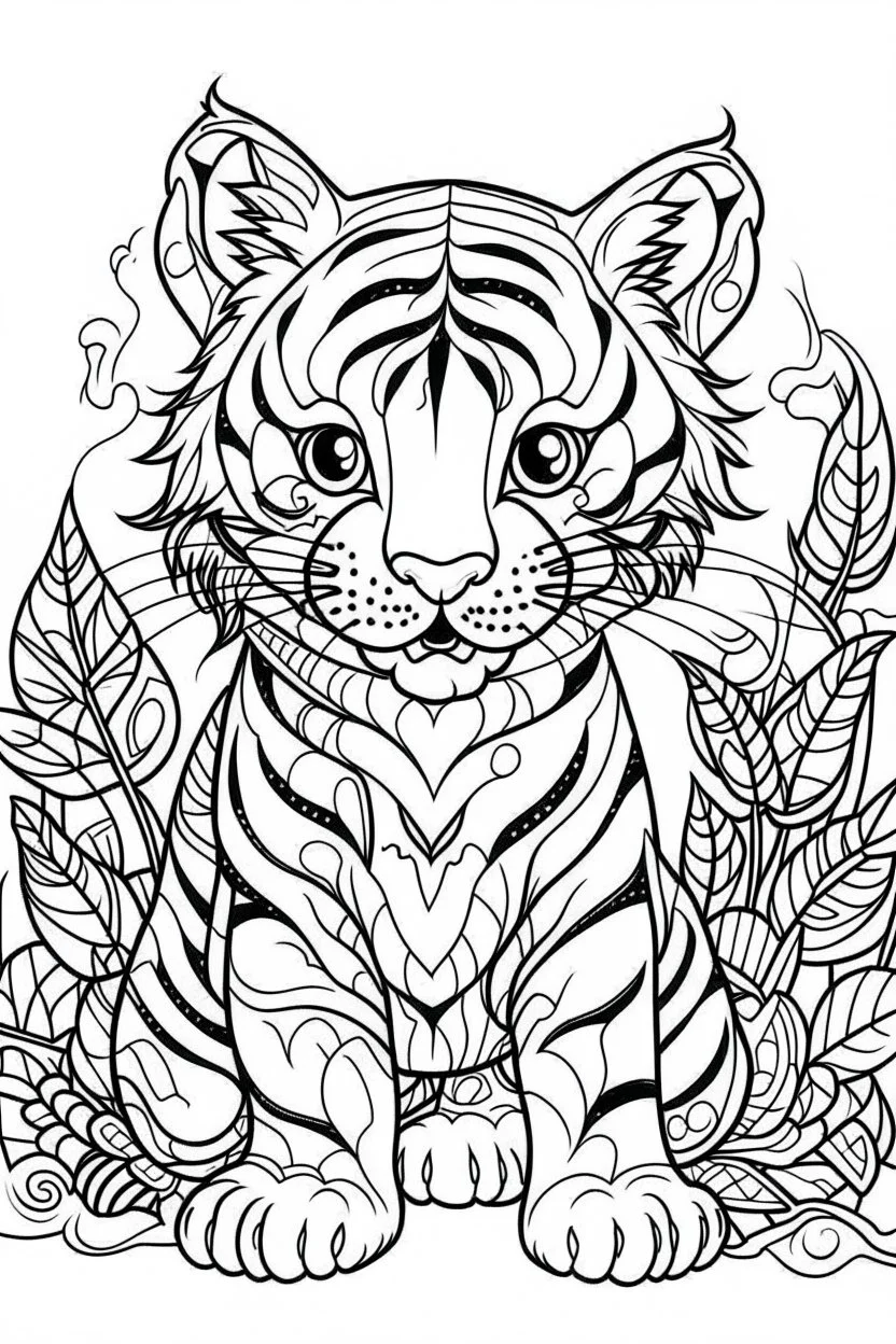 Cute Tiger Face For Coloring Outline Sketch Drawing Vector,tiger Eye Sketch, tiger Eye Outline PNG Picture And Clipart Image For Free Download - Lovepik  | 380532575