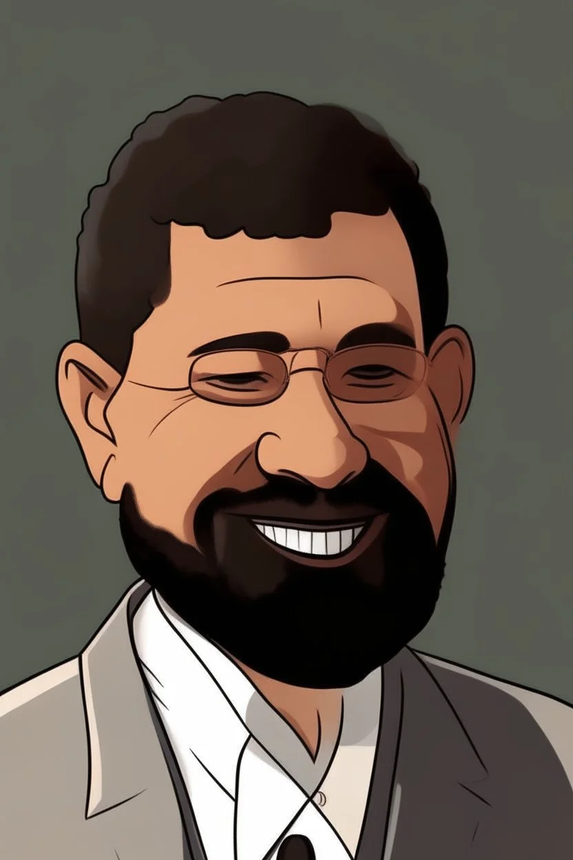 Mohamed Morsy Former President of Egypt cartoon 2d