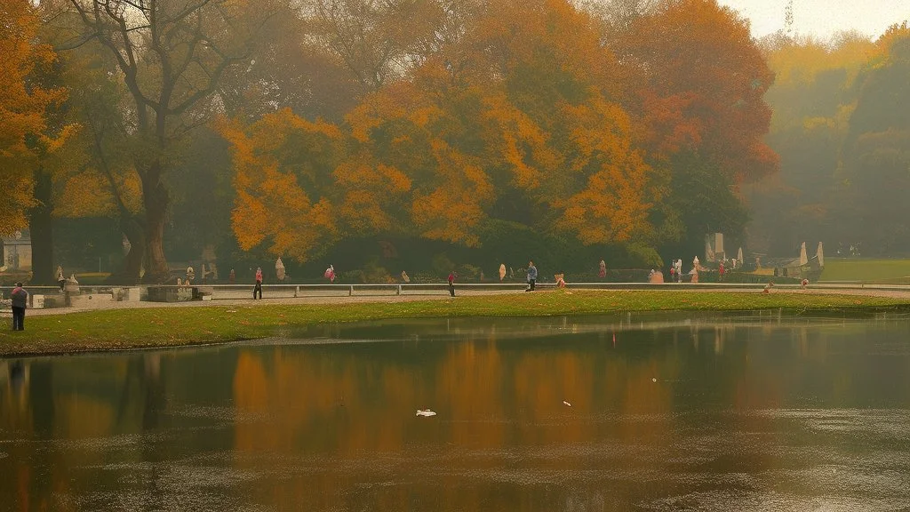 fall park by Andrea del sarto