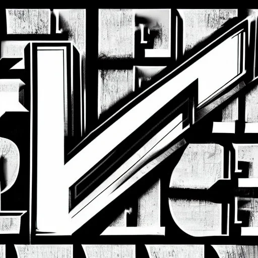 new york abstract lettering