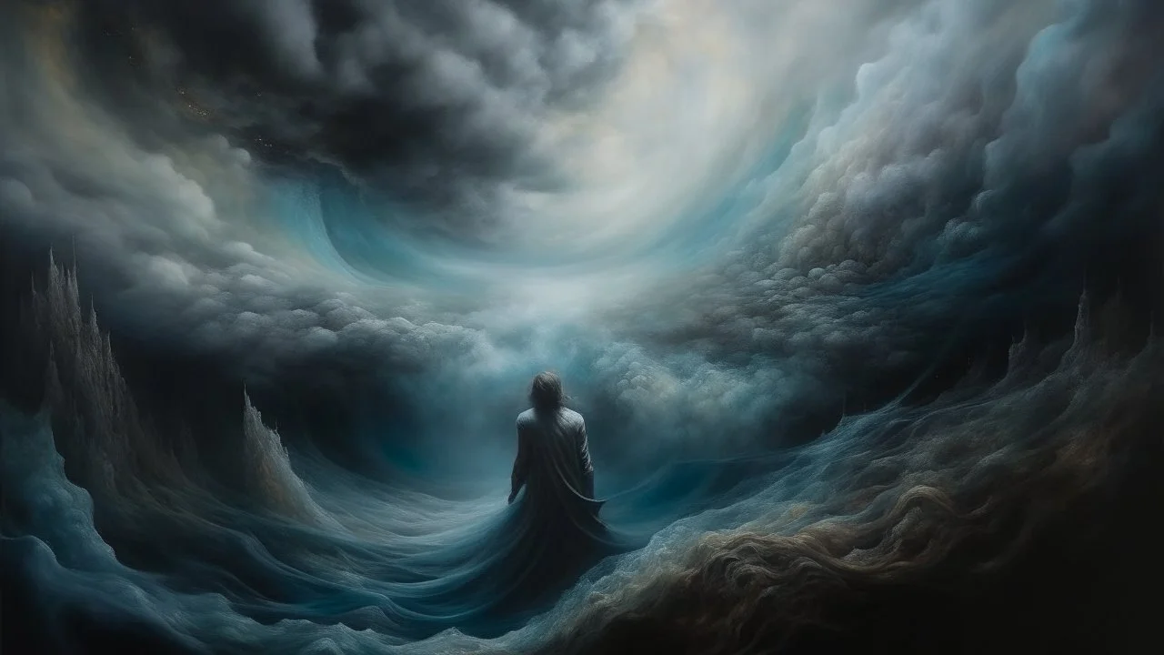 This is not just a backdrop, but a living, breathing entity converging on the canvas of our imagination."