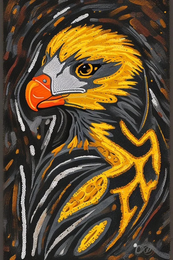 west coast eagles aboriginal dot painting guernsey