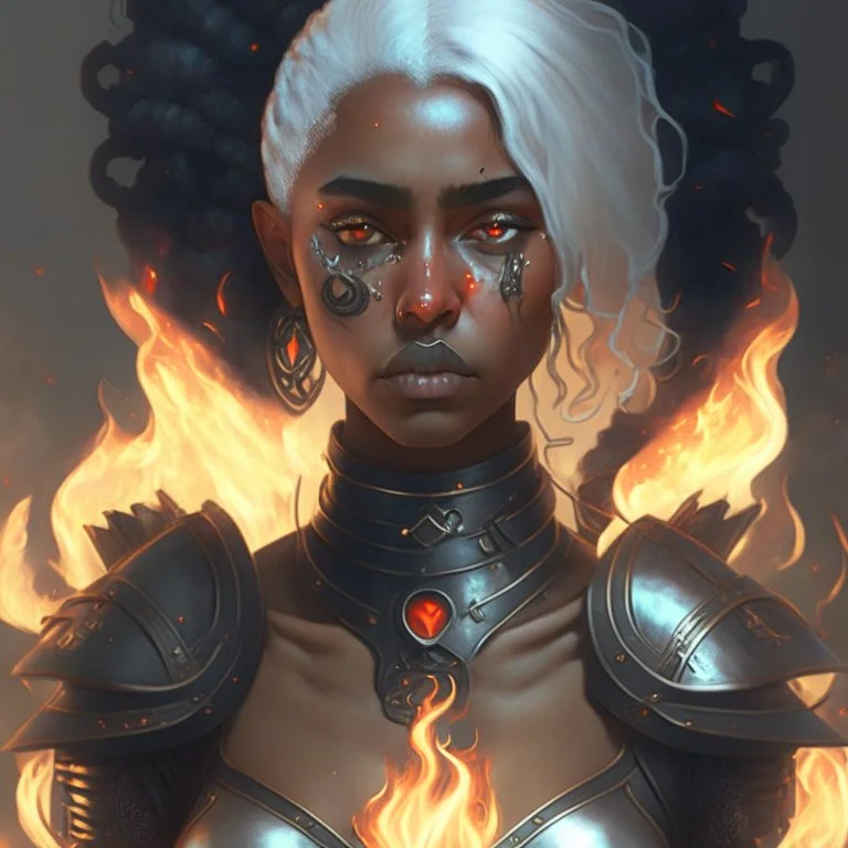 Ana de Armas, tom Bagshaw art style, high detail, high quality, ebony goddess, heater, iron coil heater, gears, steam, steal ribcage, steal breastplate, white hair, fire heart, heart on fire, metal made, 4k, high resolution. full detail. digital art, anime.