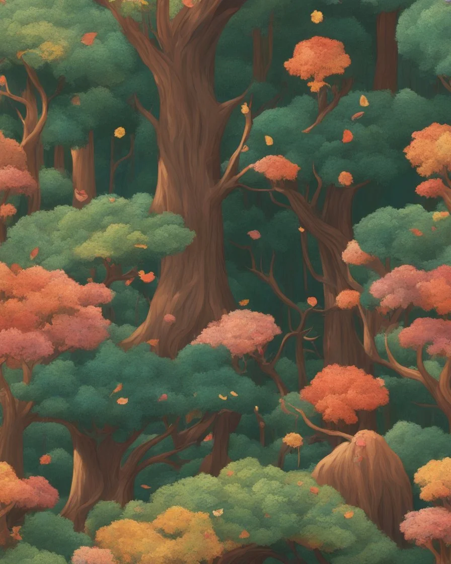 Love grows in me like a tree, portrayed in a Pixar 3D art form. Inspired by the whimsical style of Hayao Miyazaki, envision a lush, enchanted forest where heart-shaped leaves bloom on intertwining branches. The color palette is vibrant, with warm hues dominating the scene. Characters wear expressions of joy and serenity, illuminated by soft, dappled sunlight filtering through the foliage. The atmosphere exudes a magical and harmonious love