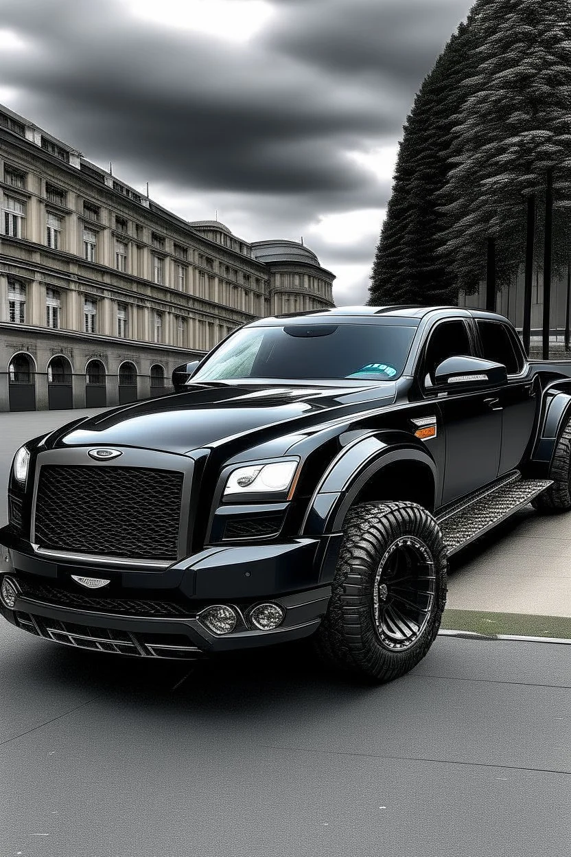 Cross between a Bentley and a Ford F350 Super Duty