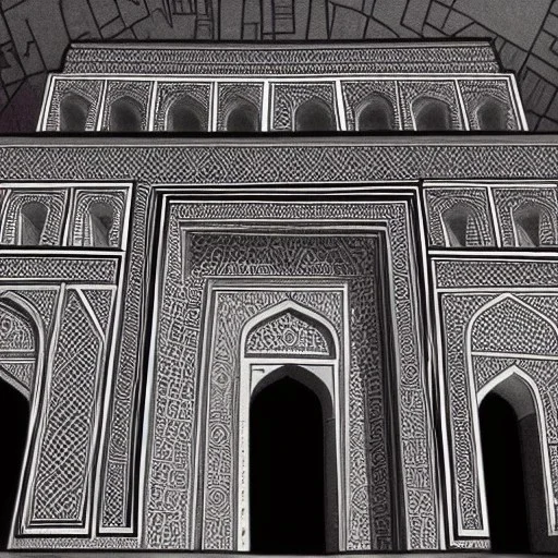 brutalist style taj mahal