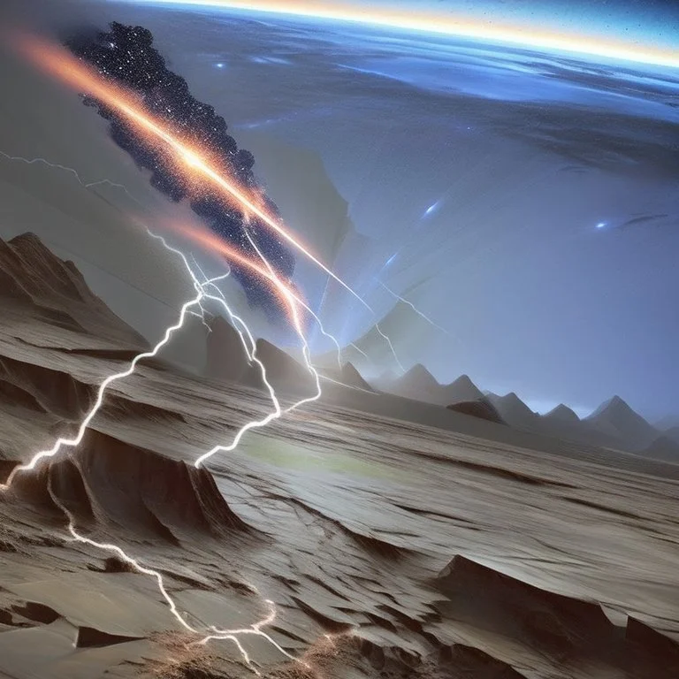 The moment of the meteorite impact 65 million years ago