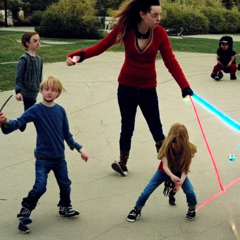 Willow shoots lasers at kids