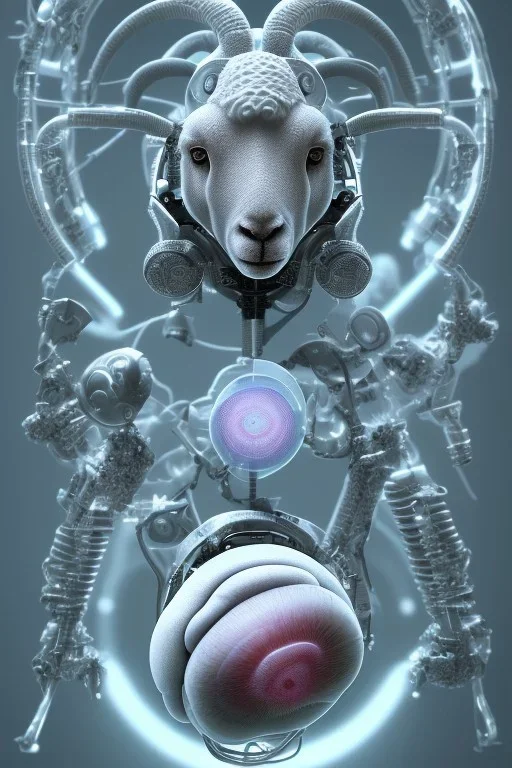 sheep brain cyborg, matrix style