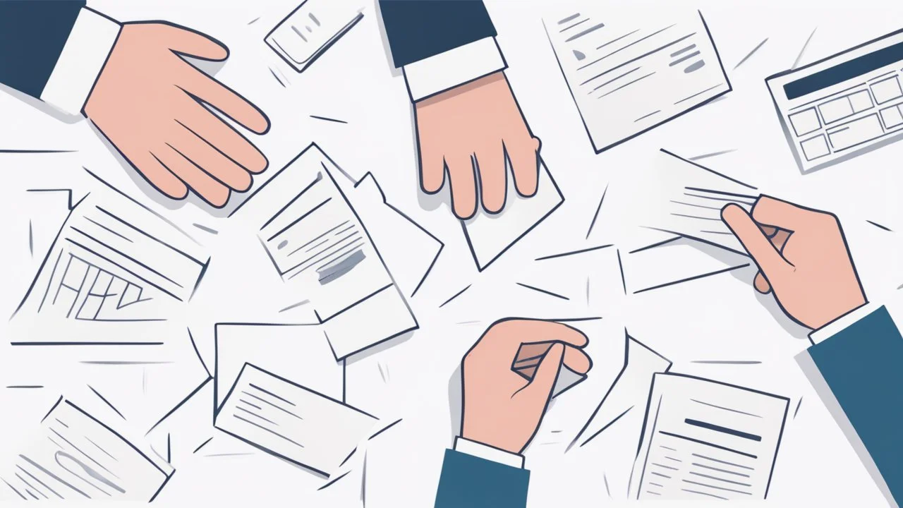 The image accompanying the article symbolically depicts the process of debt management and improving one's personal financial situation. The image portrays an ordinary individual holding the burden of debt and financial challenges in their hands. Meanwhile, another person, representing a financial consultant or advisor, is shown providing advice and guidance to the first person on how to effectively manage their debt and develop strategies to improve their financial situation.