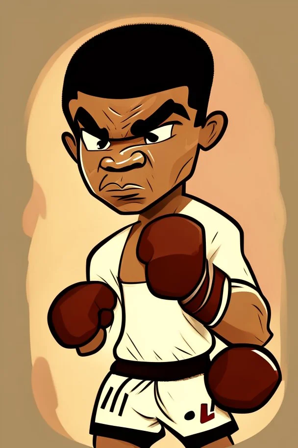 mohamed ali klayFootballer ,cartoon 2d