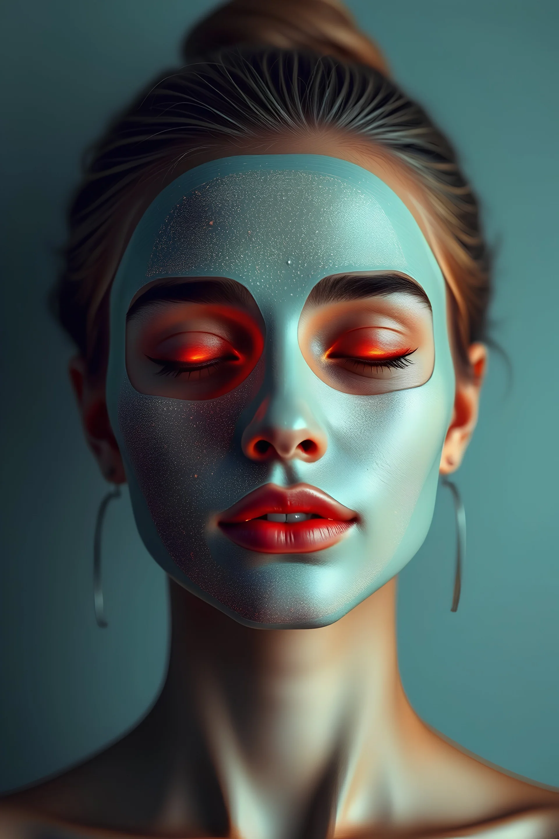 i want to generate an image for my blog best face masks for glowing skin image with ai .write some epic cool ai image generation prompts.