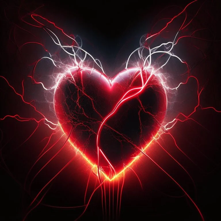 electric heart red starlight