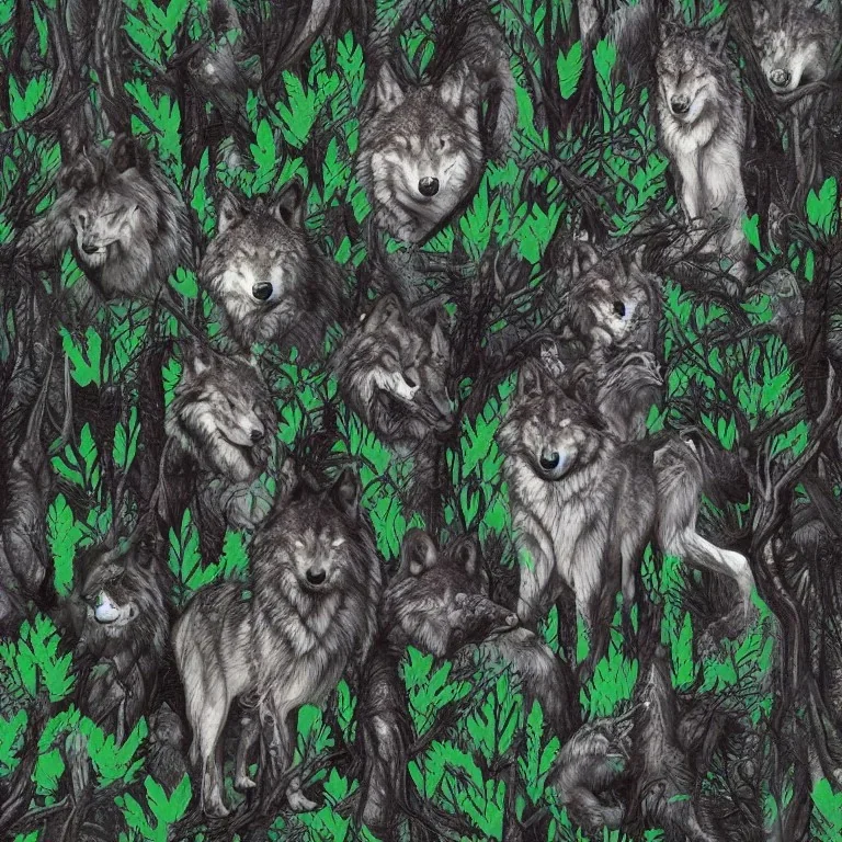 alien forest wolves